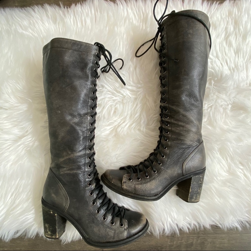 🖤Jeffrey Campbell Rare Rilla  Olive Oil Leather🖤